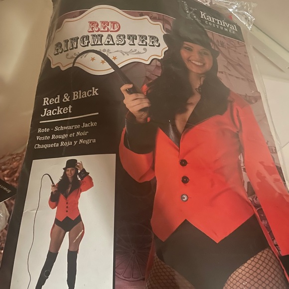 Red jacket ringmaster costume! - Picture 2 of 2